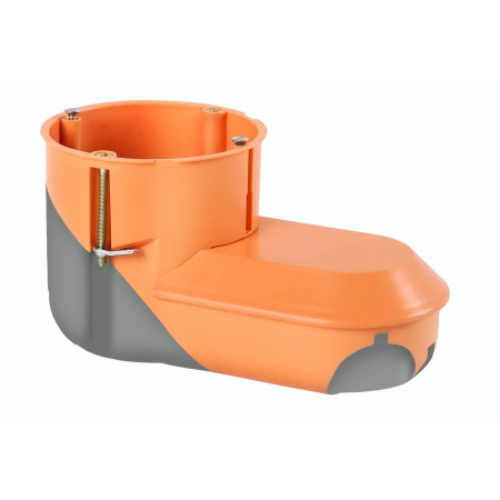 E5000 PUSZKA INSTALACYJNA PT 2X FI60 GIPS DO ELEKTRONIKI Z MEMBRANĄ JEDNOSTRONNIE ZAMKNIĘTA POMARAŃ